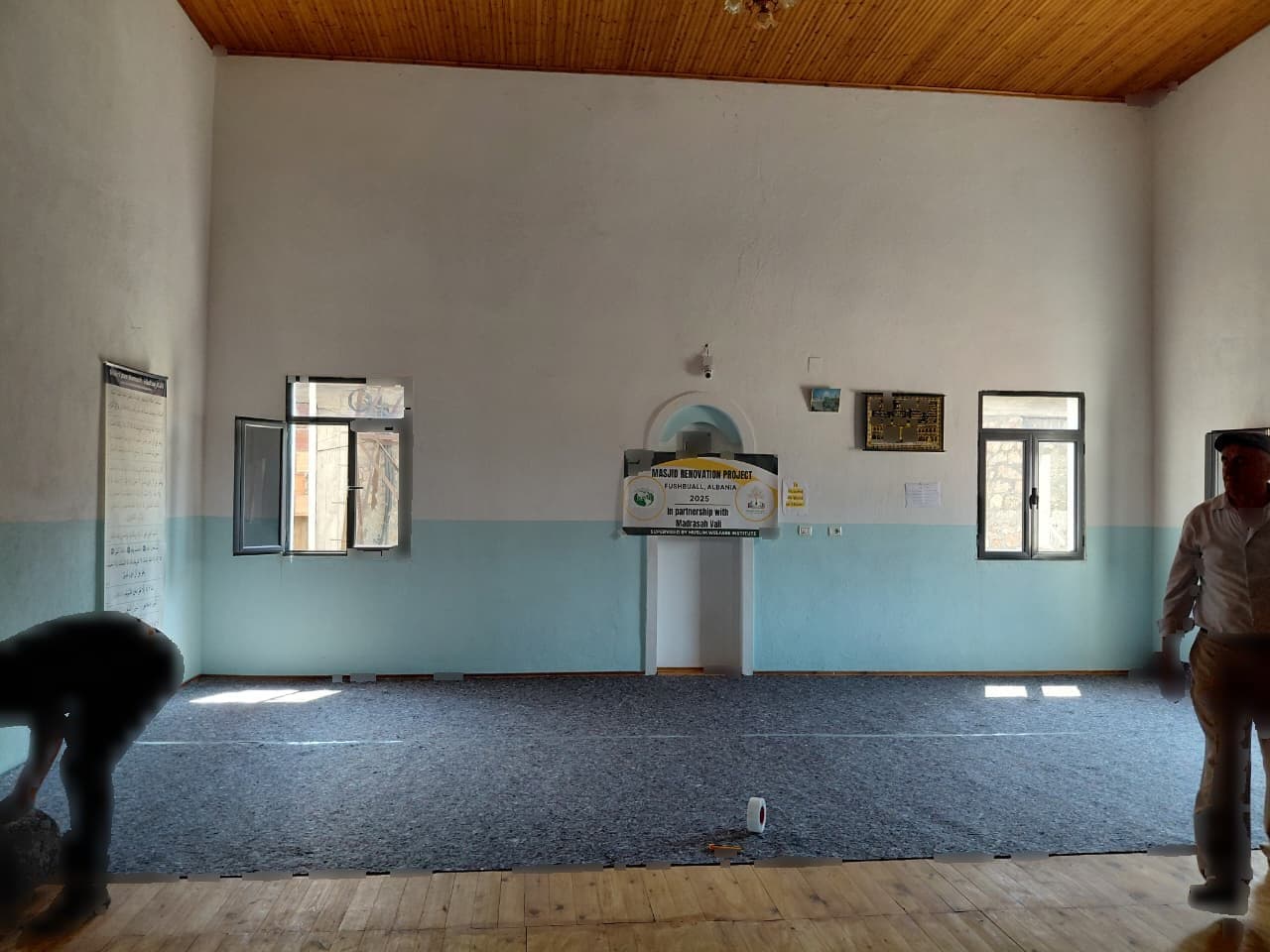 A masjid supported by the foundation